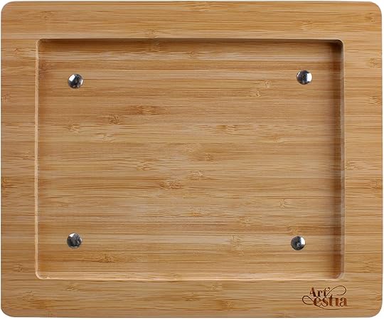 Artestia Bamboo Platter for Cooking Steak Stone, Replacement Serving Trays, Chacutery Accessories Board for Family Garthering Parties(Without Stone)