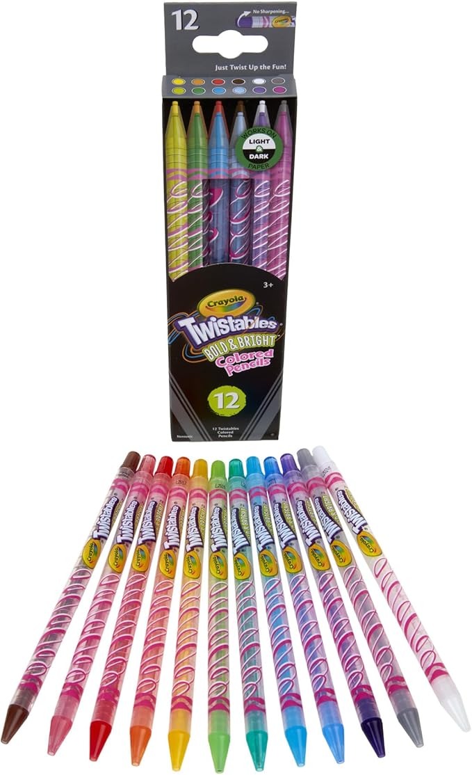 Crayola Erasable Twistable Colored Pencils 12-Pieces