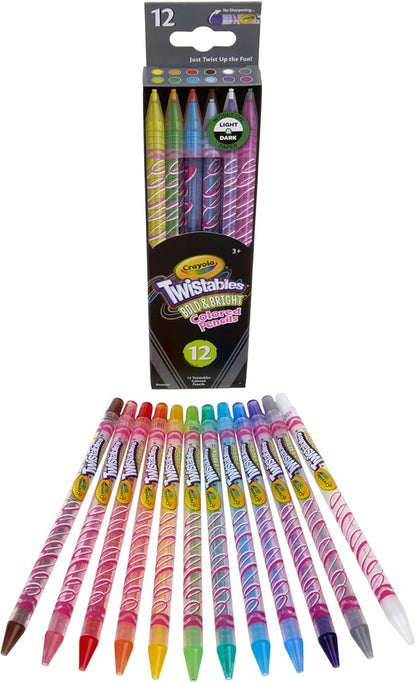 Crayola Erasable Twistable Colored Pencils 12-Pieces