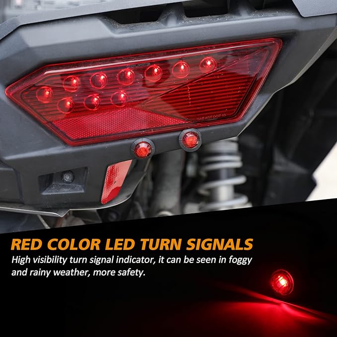 SUNPIE UTV Turn Signal Lights Universal UTV ATV Blinker Light  for Polaris, Can-Am, Teryx, CFMOTO