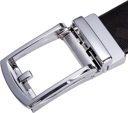 Dubulle Men's Belt Ratchet Buckle Business Replaceable Only 1 38 Slide Buckle 35mm Party Business Gift