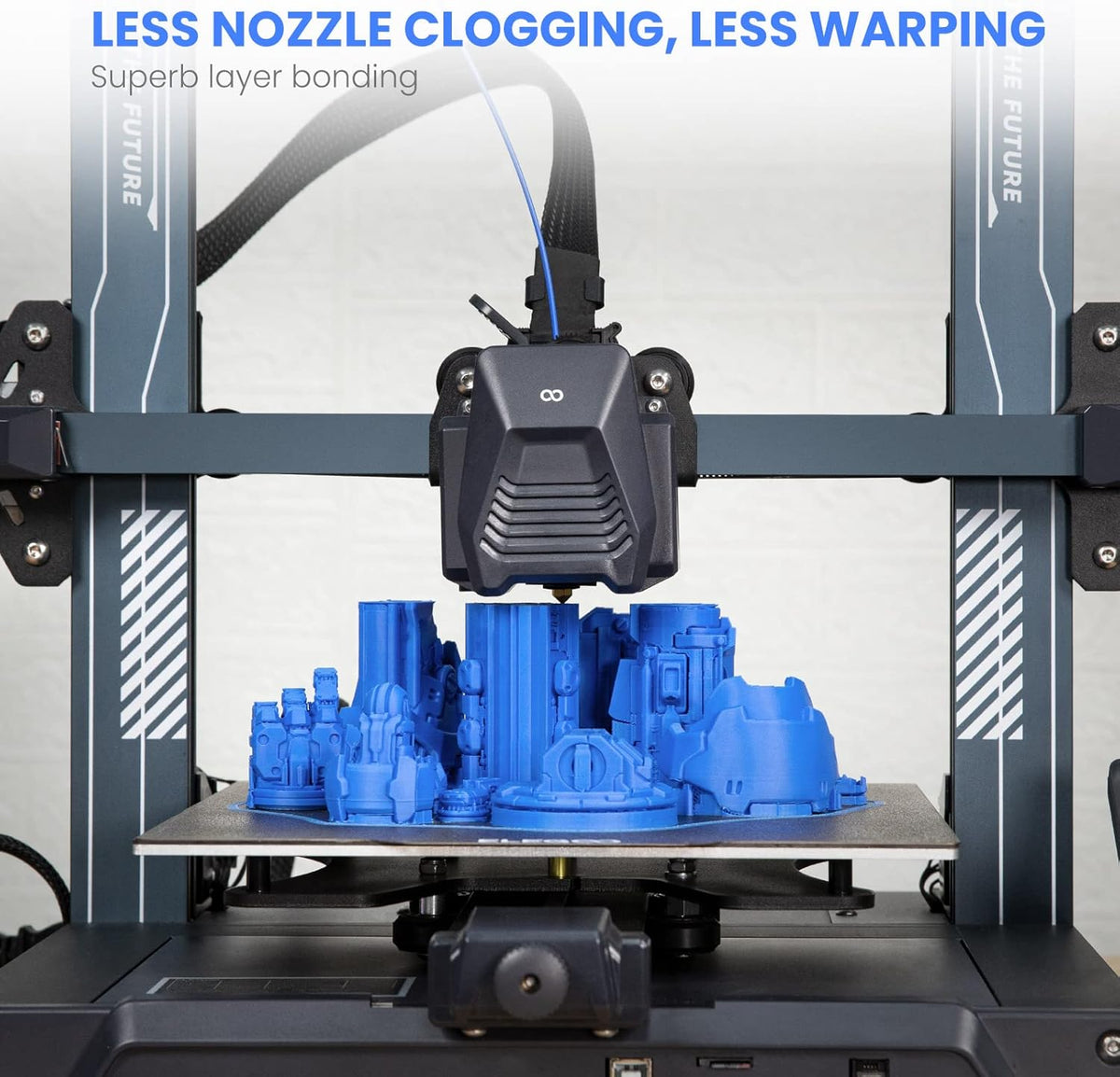 ELEGOO PLA 3D Printer Filament, 1.75 mm, 1 kg, Black