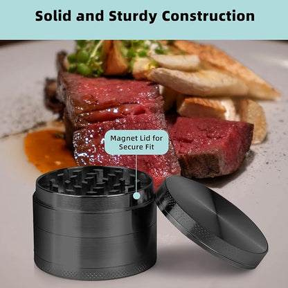 Spice Mills Grinder (Black, 2inch)
