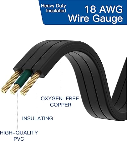 Upgraded Refrigerator Power Cord 3903-001003  3903-000519, Compatible Replacement for Samsung Models (Substitutes 3903-000786, 3903-000796)