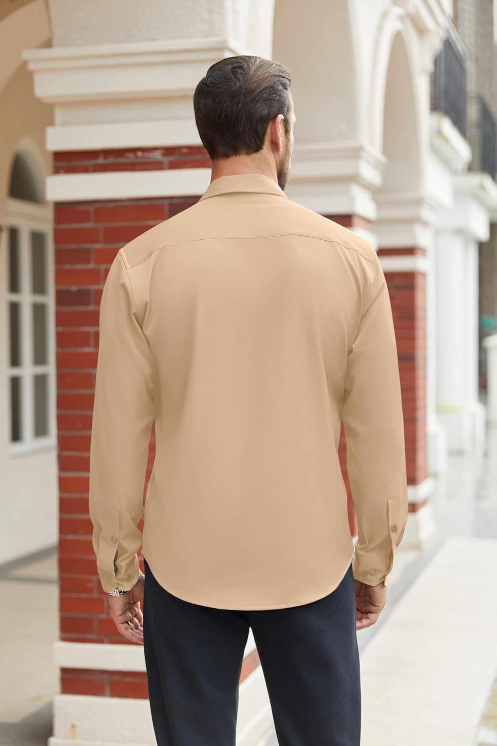Large Size, CLASSIC COLLECTION Men's Stretch Dress Shirt.