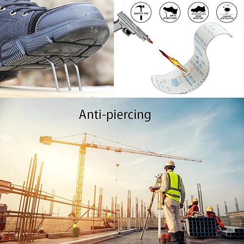 SUADEX Steel Toe Boots for Men Women Indestructible Non-Slip Comfortable Work Boot for Men Work & Safety Boots Construction Shoes