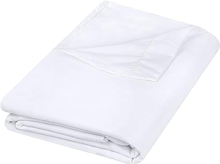 Utopia Bedding Flat Sheet - 1 Pack (Queen, White) - Soft Brushed Microfiber Fabric - Shrinkage  Fade Resistant Top Sheet - Easy Care Bed Sheet