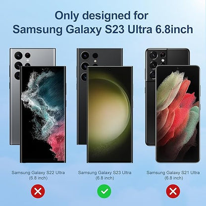 LK 2 Pack for Samsung Galaxy S23 Ultra Screen Protector [Not Glass] Anti-Scratch, Full Coverage Privacy Screen Protector for Galaxy S23 Ultra, HD Ultra-Thin, Case Friendly
