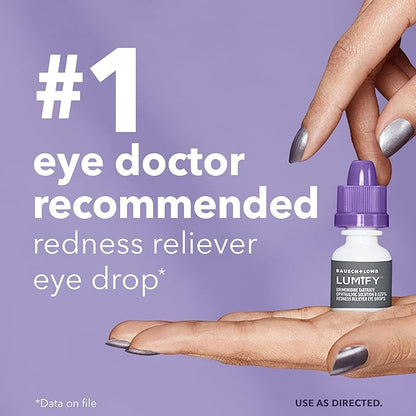 LUMIFY Redness Reliever Eye Drops, For Whiter  Brighter Looking Eyes, 0.25 Fl Oz (7.5 mL)