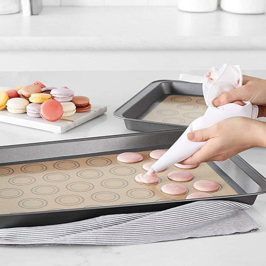 Silicone Baking Mat, Reusable Food Baking mats Non-Stick Reusable Pizza Bakeware Mat for Making Macaroon, Pizza, Cookie, Pastry, Bread, Bun, 42  29.5cm16.54  11.61 in