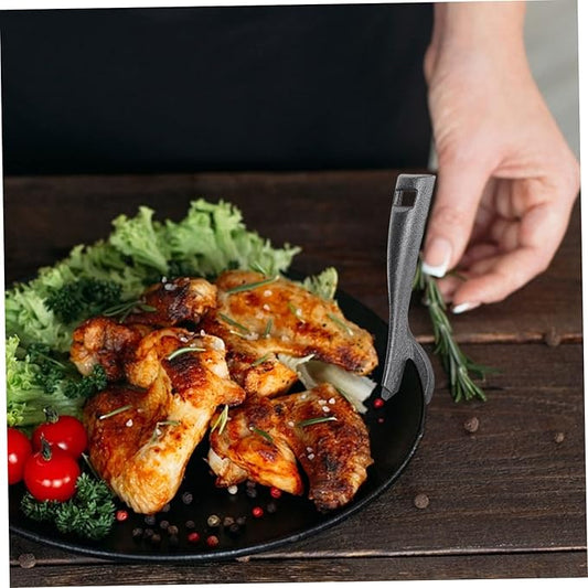 Steak Plate Fork Bowl Gripper Iron Plate Clip Fajita Skillet Clip Tools for Men Dish Pan Clip Non Food Grip Pan Gripper Stainless Steel Griddle Dish Gripper Man Pot Cast Iron Metal