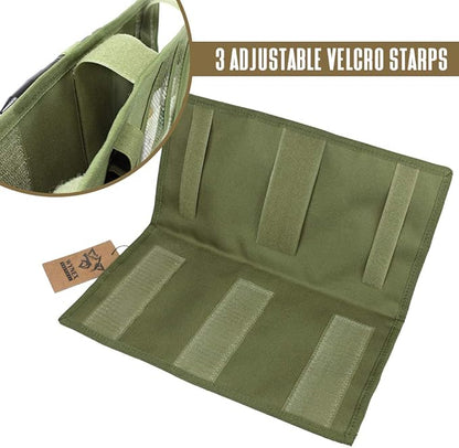 WYNEX Truck Sun Visor Organizer Molle Panel, Large Vehicle Visor Holder, Tactical Car Sunshade Storage Pouch, for Pickups, Vans, F150, F550, and Trucks