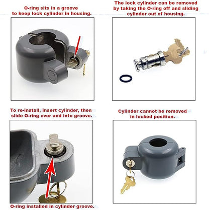 Prime-Line MP4180 Door Knob Lock-Out Device, Diecast Construction, Gray Painted Color (Single Pack)