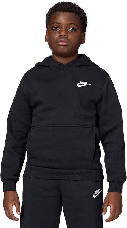 Lightweight, brushed-soft fleece hoodie keeps kids warm and comfortable with a large front pocket for storage. Check it out on - you won't regret it!