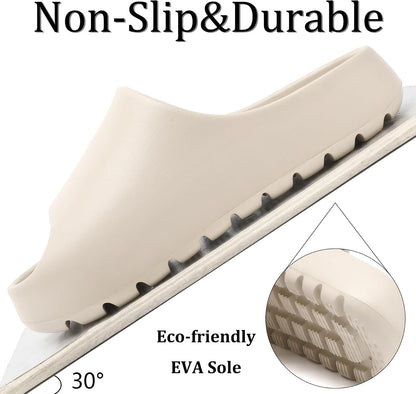 Jaeynow Cloud Slides for Women,Unisex EVA Soft Recovery Slides,Thick Sole Open Toe Mens Pillow Slides Shower Shoes Outdoor&Indoor House Slippers