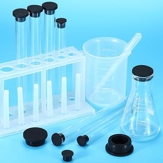 Silicone Rubber Hole Plug A34.8 Lab Rubber Tube Plug Black Bottle Stopper 34.8-41mm Diameter Soft Flexible Reusable End Covers for Bottles Pipes Flower Pots 2Pcs