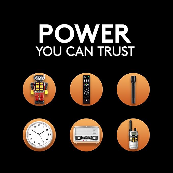 Duracell Coppertop C Batteries, 4 Count Pack, C Battery with Long-lasting Power, All-Purpose Alkaline C Battery for Household and Office Devices