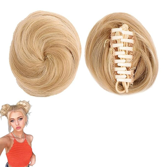 Space Buns Hair Piece 2 Pack, Mini Scrunchie Space Buns, Space Buns Hair Accessories, Space Buns on Short Hair, Space Buns Clips, Mini Space Buns, Hair Pieces for Women (613)