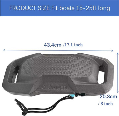 EVA Boat Fenders, Upgraded Boat Bumpers with Nylon Rope for Docking Pontoon Bass Jet Ski Bowriders and Fishing Boats Yachts Dinghies, Fits Boats 15-25ft Long