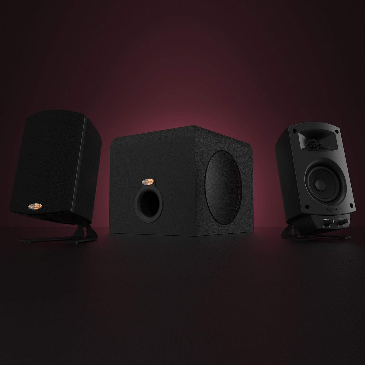 This Klipsch speaker system delivers incredible THX-certified sound for gaming, movies, or music, with powerful bass and clear, controlled audio.