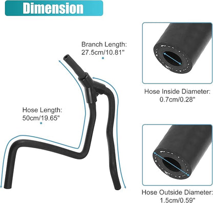 X AUTOHAUX Upper Radiator Surge Tank Inlet Hose Reservoir Hose 22908202 for Cadillac ATS CTS for Chevrolet Camaro 4 Cyl 2.0L 2013-2018 Engine Coolant Overflow Hose Recovery Tank Hose