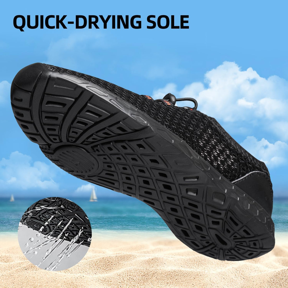 DOUSSPRT Men's Quick Dry Water Shoes