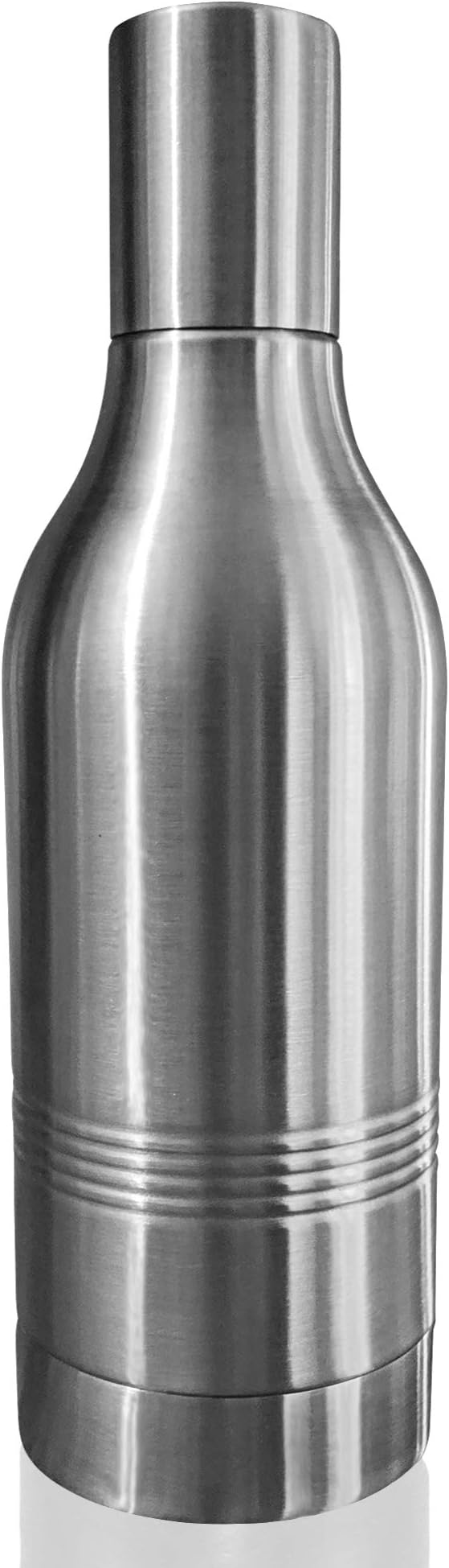 CUULii Insulated Wine Tumbler - Double Wall Stainless Steel Portable Cooler for Red and White, Travel Thermos With Neoprene Liner, BPA-Free - For Lovers, Silver (750ml)