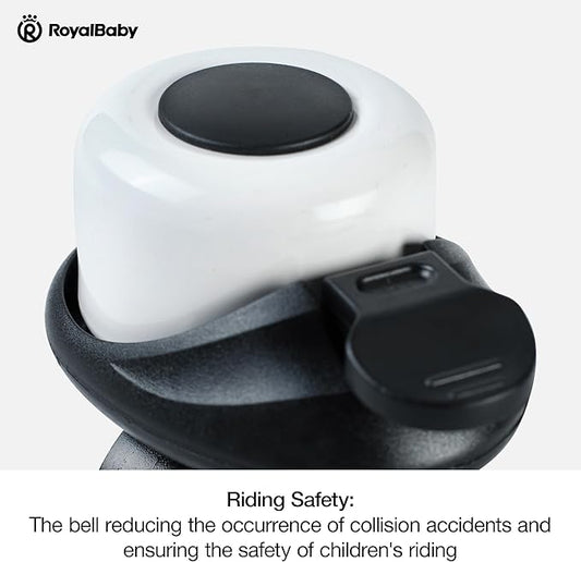 RoyalBaby Kids Bike Bell, Bicycle Accessories for Boys and Girls, Easy Installation, Black  Pink