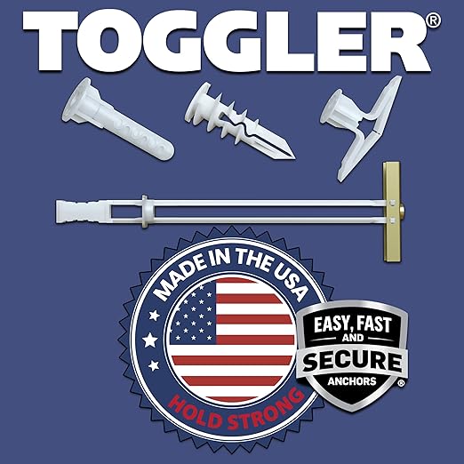 (BA) 316-24 Toggler SNAPTOGGLE Heavy Duty Toggle Bolt Zinc with 316-24 x 2 12 Combo Pan Machine Screws Zinc (100 Pcs)