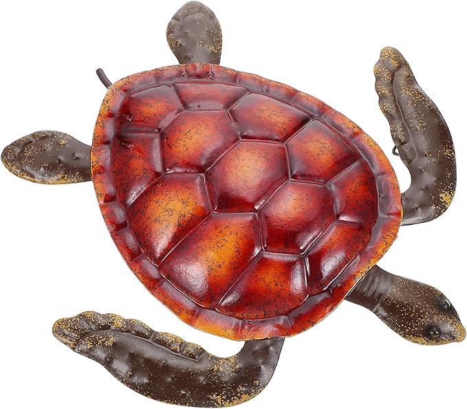NUOBESTY Elegant Iron Sea Turtle Wall Turtle Home Decor Wall Art Decor for Living Space