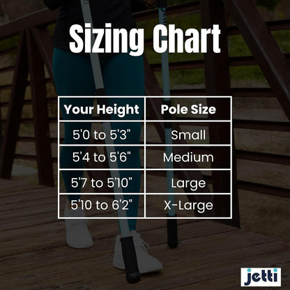 Weighted Walking Sticks for Seniors, Women & Men – 1.2lb Each Ergonomic Hiking Poles for Balance, Posture & Stability – Durable Trekking Poles for Walkings (Size Medium)