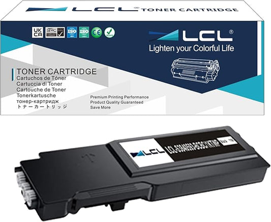 LCL Compatible Toner Cartridge Replacement for Dell 3840 S3840 S3840CDN 3845 S3845CDN 593-BCBC 1KTWP High Yield (1-Pack Black)