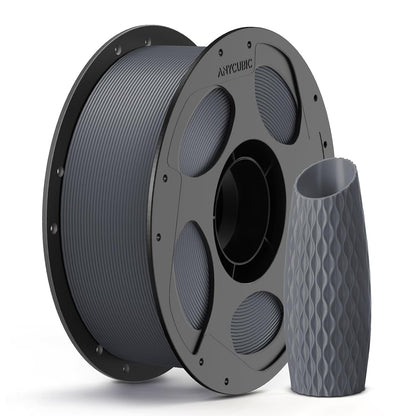 ANYCUBIC PLA 3D Printer Filament, 3D Printing PLA Filament 1.75mm Dimensional Accuracy +/- 0.02mm, 1KG Spool (2.2 lbs), Texture Grey