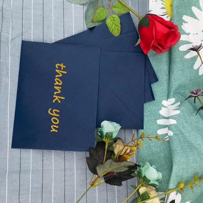 A7 Envelopes-100 Pack Navy Blue Envelopes 5x7 V Flap, Perfect for 5x7 Photo,5X7 Cards, Invitation, Wedding, Announcements, Baby Shower-5.25" x 7.25" (navy blue)