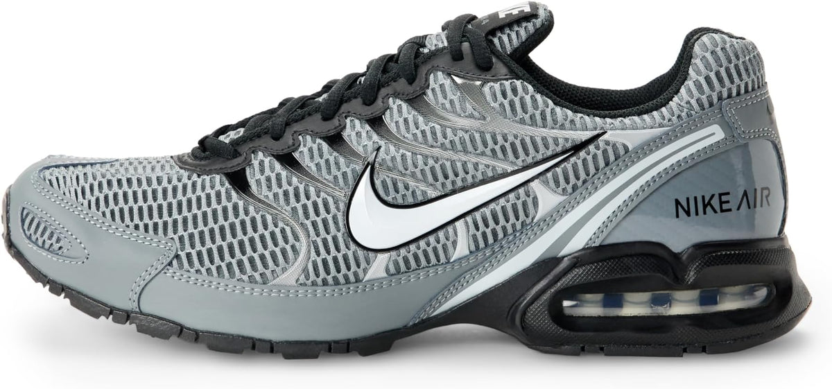 These Nike running shoes feature breathable mesh uppers, visible Air Max cushioning, and durable rubber outsoles for a comfortable, supportive ride.