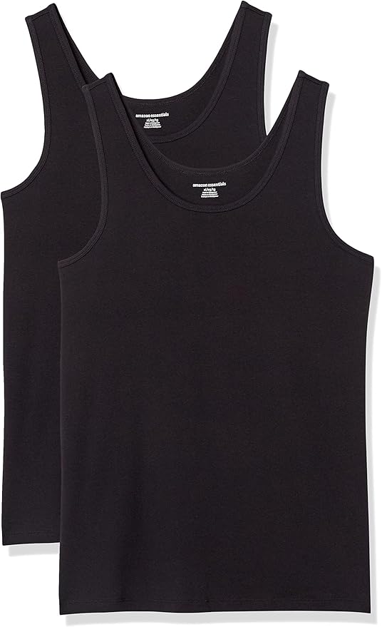 Essentials Women's Slim-Fit Tank Top, Pack of 2
