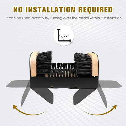 The Original Boot Scrubber, Outside Boot Scraper, for All Weather Industrial Shoe Cleaner  Scraper Brush (with Ears)