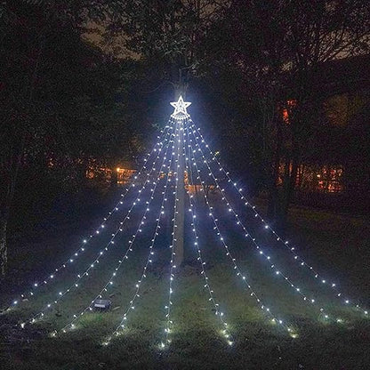IAMAGOODLADY Christmas Decorations,Christmas Lights Outdoor 350LED 11.5FT 9 Strand Christmas Decorations with 8 Lighting ModesMemory Function,Star String Lights Only Lightning Deals of Today