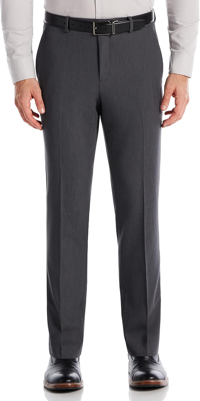 Perry Ellis Portfolio Men's Modern Fit Solid Stretch Resolution Dress Pant