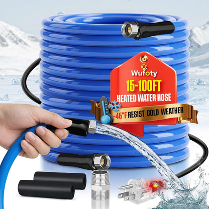 Heated RV Drinking Water Hose, 25 ft, 1/2 in ID