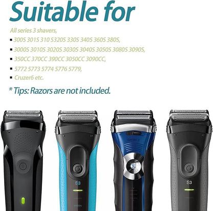 32B S3 Electric Replacement Shaver Head Accessories Compatible with Series 3 Shaving Razor Head, Compatible with S3 3040s 3000s 3050cc 3010s 3070cc 3080s...
