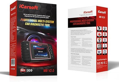 Diagnostic Scanner iCarsoft MB V2.0 Compatible for Mercedes-BenzSprinterSmart, ABS SRS Oil BLD INJ