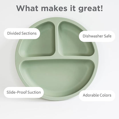 Babeehive Goods - Suction plate Mess-free mealtime Ideal choice for babies and toddlers Food grade materials, BPA free Home and on-the-go use, without