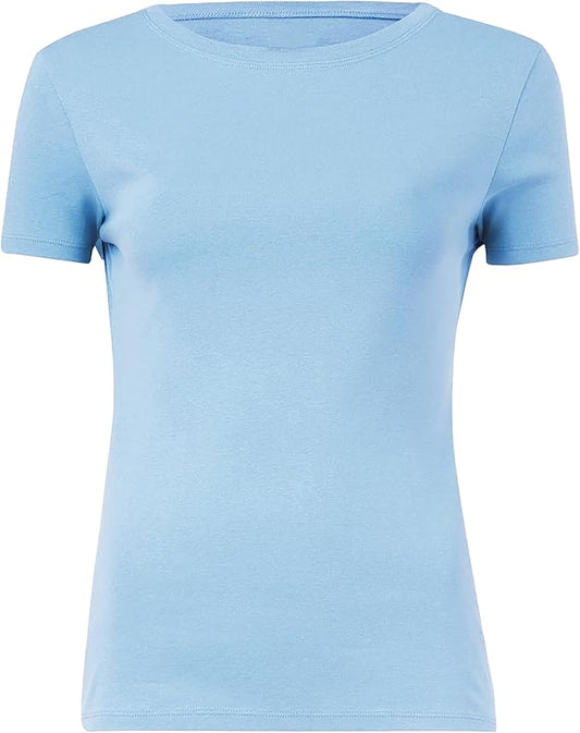 Women's Short Sleeve T-Shirt, Cotton Crewneck Tee, Classic Fit T-Shirt for Women