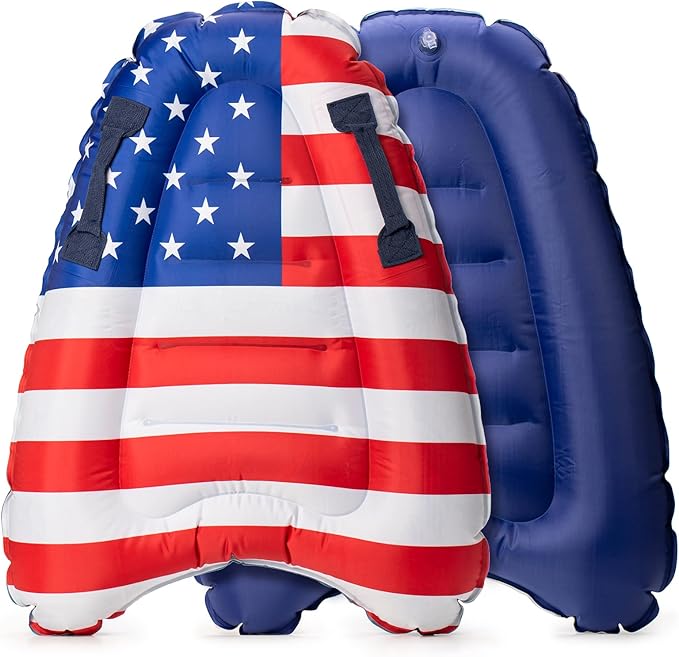 Inflatable Pool Floats - Nylon Fabric Swimming Boogie Boards for Pool or Water Slide, Fun Pool Beach Slip and Slide