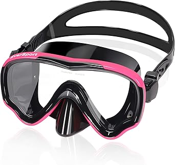 EverSport Swim Goggles Adult with Nose Cover, Clear Diving Mask Wide View No Blurring for Men Women Youth
