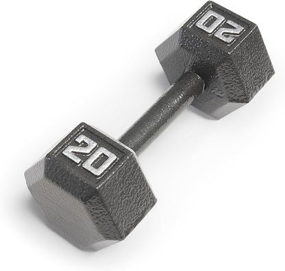 Marcy Cast Iron Hex Dumbbells Collection - Available size 20 lbs, SOLD INDIVIDUALLY