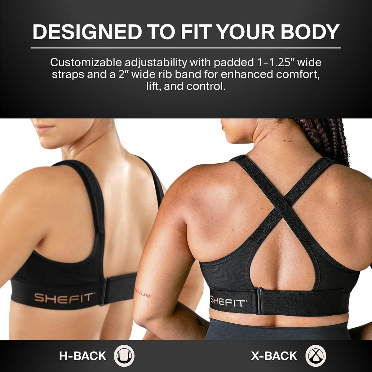2 LUXE, 2XL - SHEFIT Ultimate Sports Bra for Women, High Impact Sports Bra .