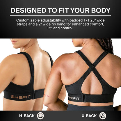 2 LUXE, 2XL - SHEFIT Ultimate Sports Bra for Women, High Impact Sports Bra .