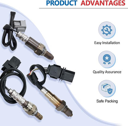 234-3002 Upstream 1Pc Oxygen Sensor O2 Sensor Replacement for 1991 1990 1989 1988 1987 Ford Aerostar Bronco E-150 E-250 E-350 Van Escort Exp Mustang Probe Ranger Taurus Thunderbird O2 Sensor